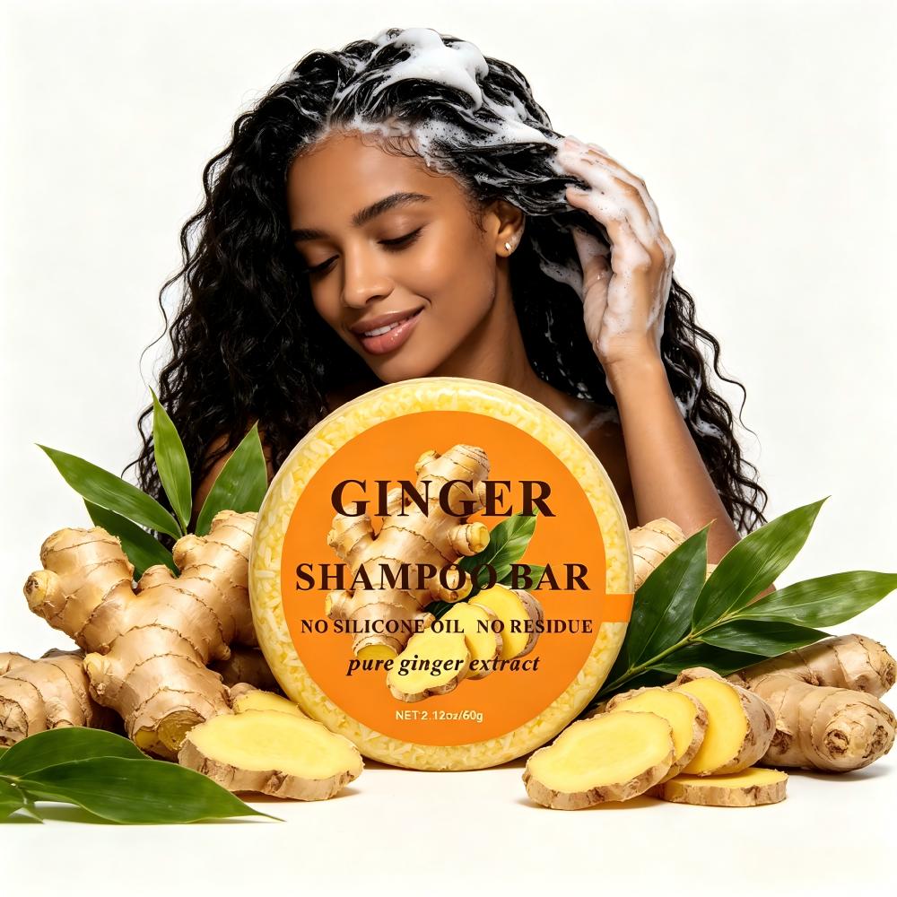 Ginger Shampoo Bar 60g Natural Hair Care for Body & Scalp