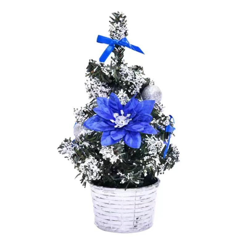 Mini Christmas Tree LED Lights Decoration - PVC Desktop Ornaments