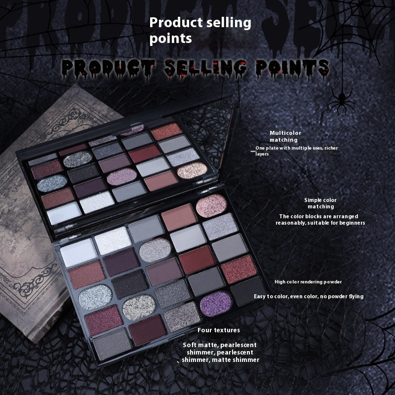 Goth Eye Shadow Palette - Multi-purpose Shimmer Matte Color Set for Eye Makeup