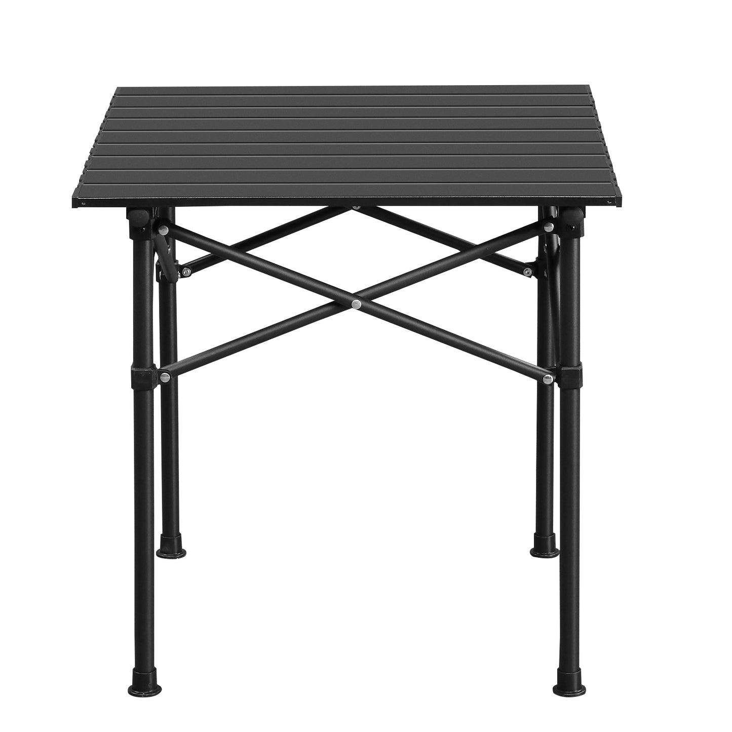 Portable Carbon Steel Camping Table Outdoor Folding Ultralight Roll-Up