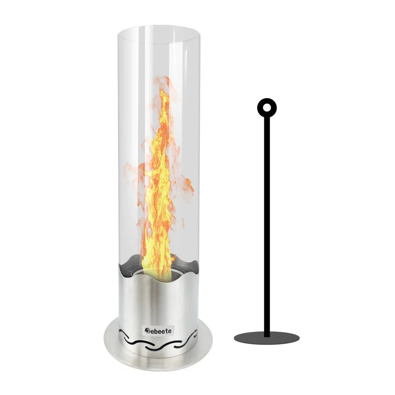 Portable Tabletop Fire Pit - Clean-Burning Bioethanol Fireplace