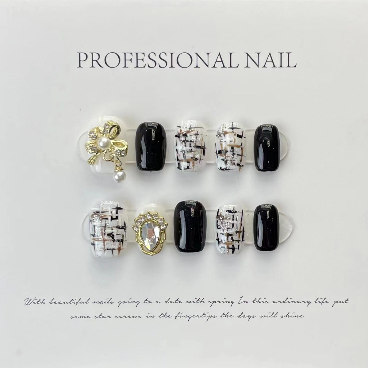 Press-On Nail Kit with Glue - Multiple Sizes & Designs