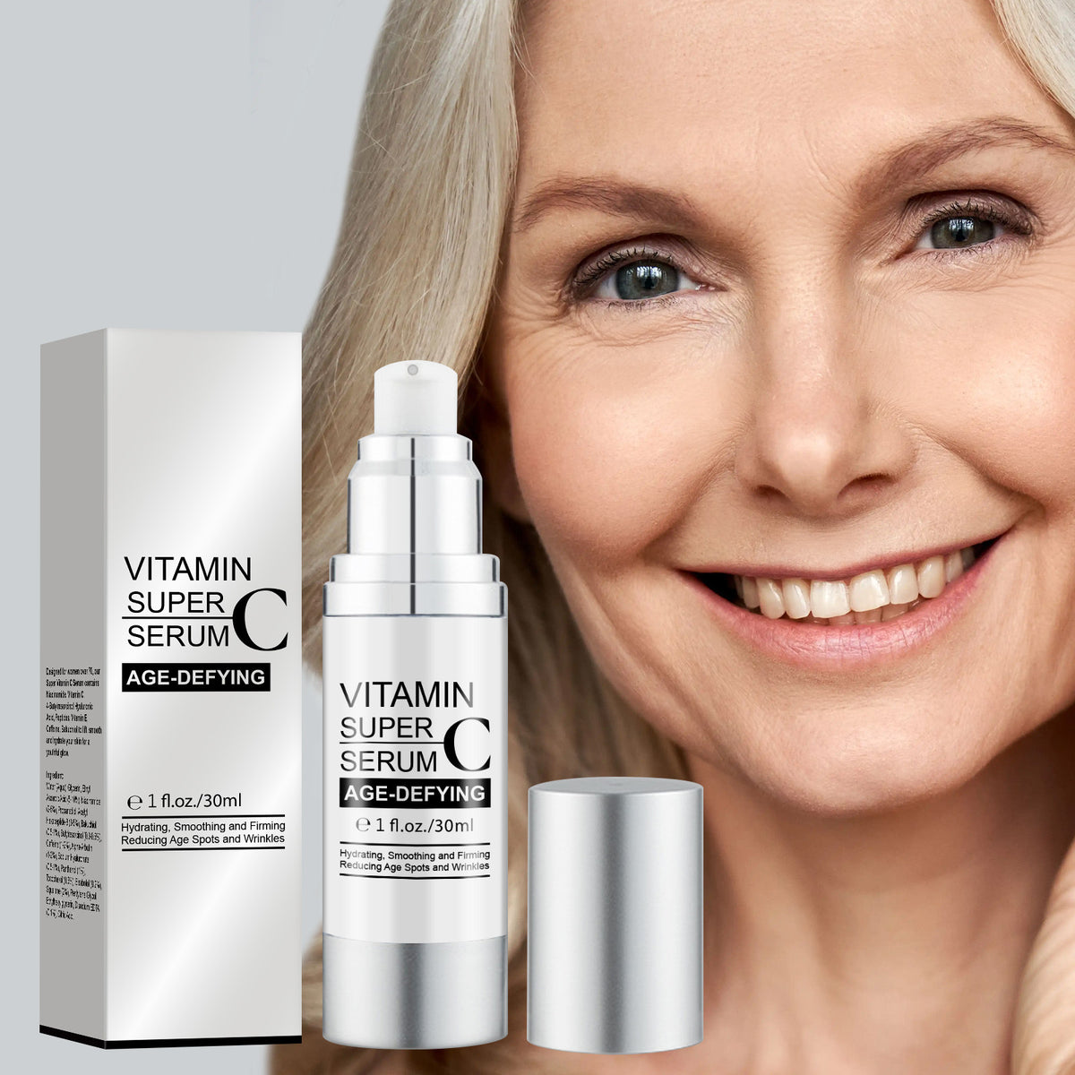 Women’s Hydrating Vitamin C Serum 30ml - Firming & Moisturizing Facial Treatment