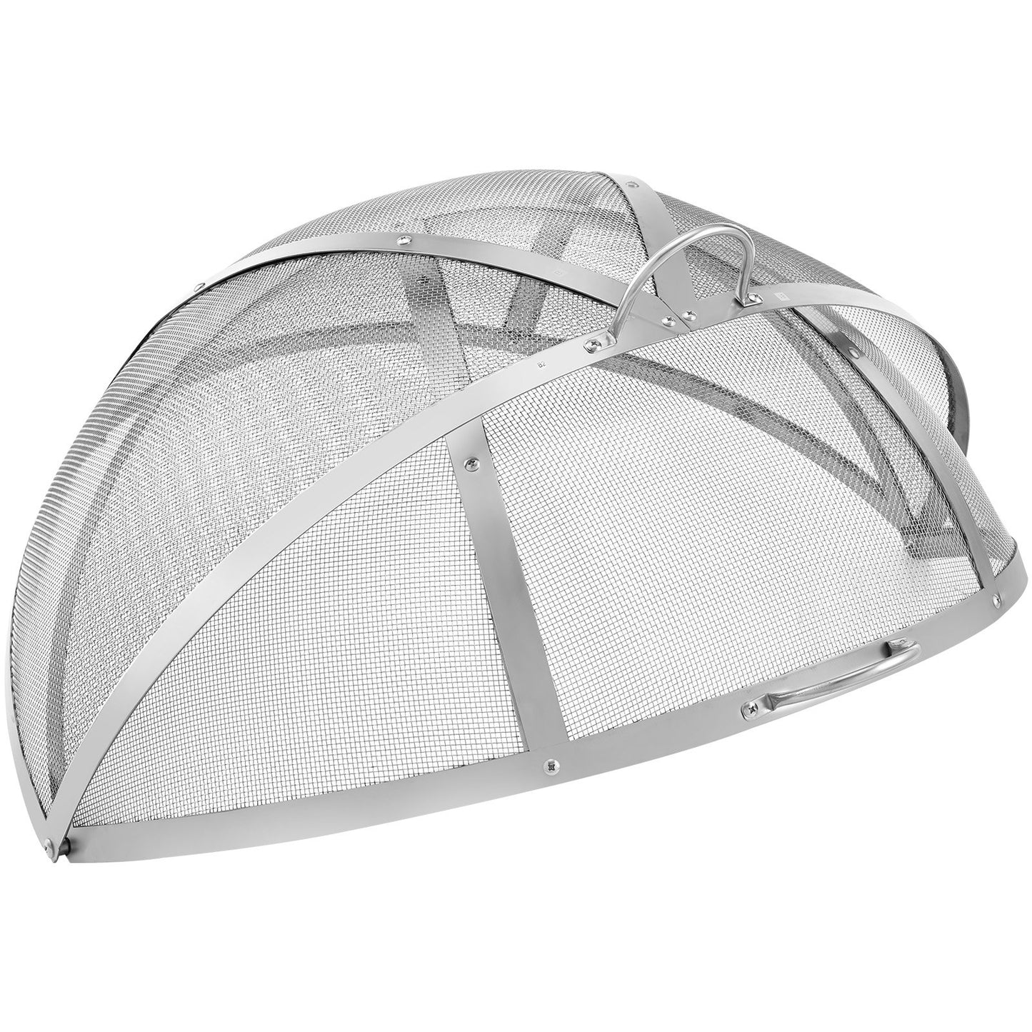30-Inch Stainless Steel Firepit Spark Screen Cover Round Garden Accessory