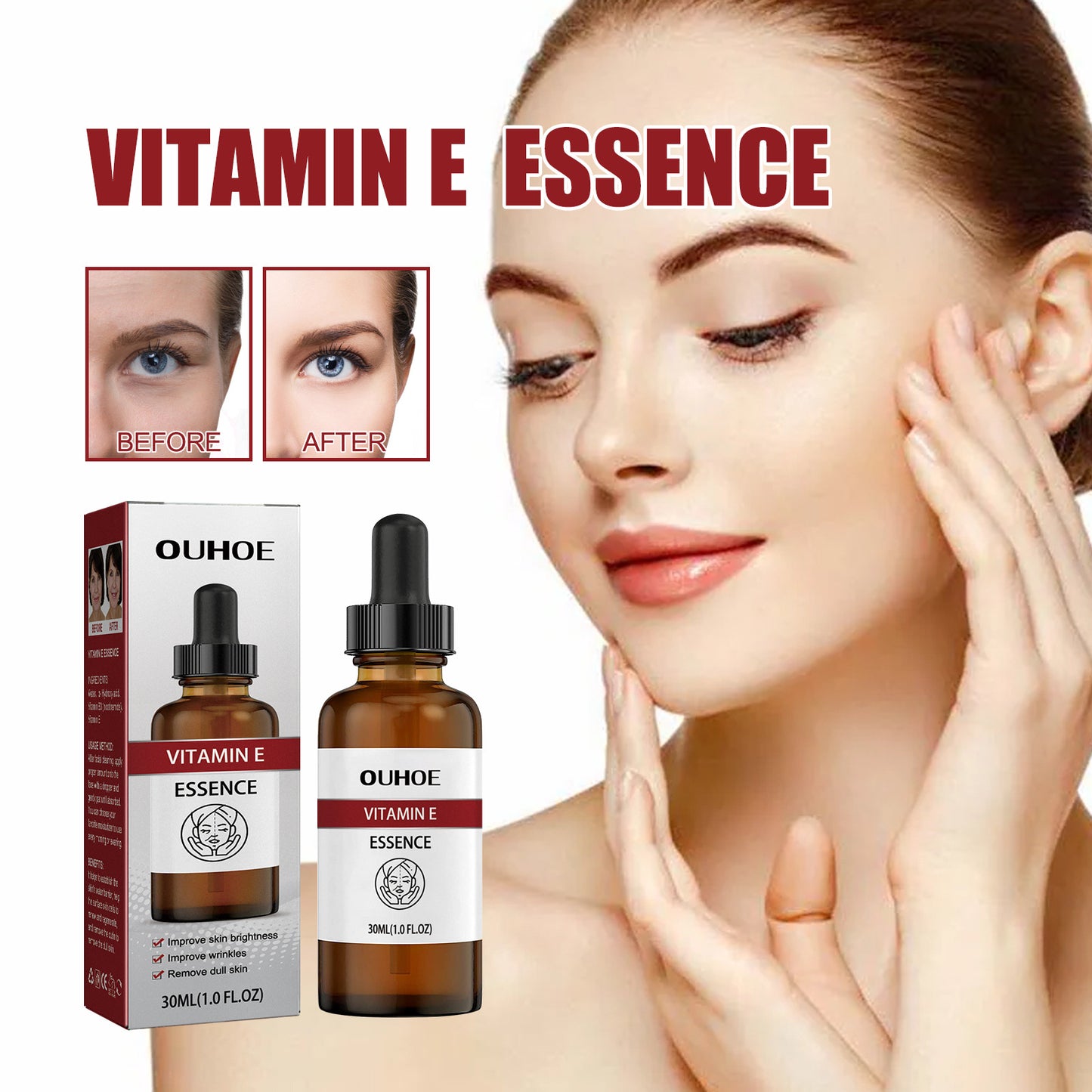 Vitamin E Facial Serum - Hydrating Anti-Aging Skin Care Essence (30ml)