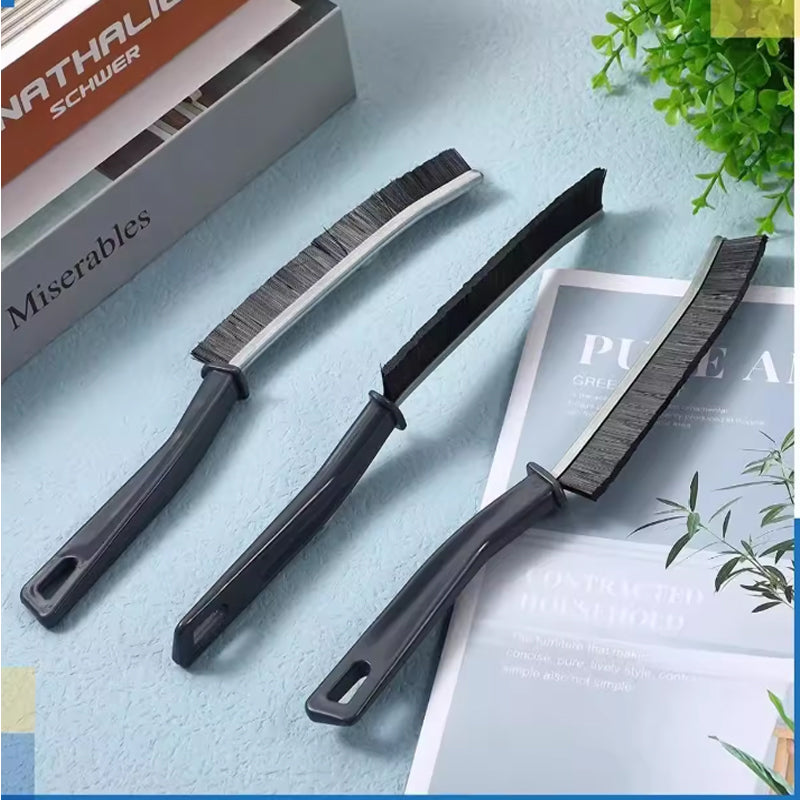 3-Piece Crevice Cleaning Brush Set for Bathroom and Kitchen Gaps