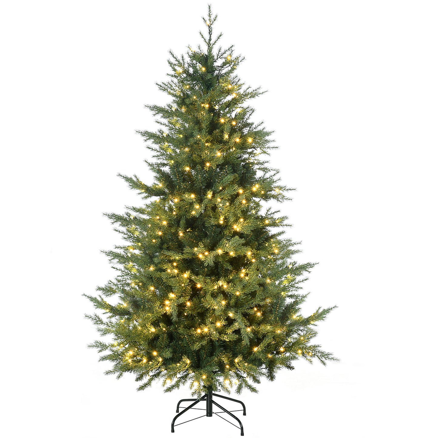 6ft Prelit Artificial Christmas Tree with Warm White LED Lights