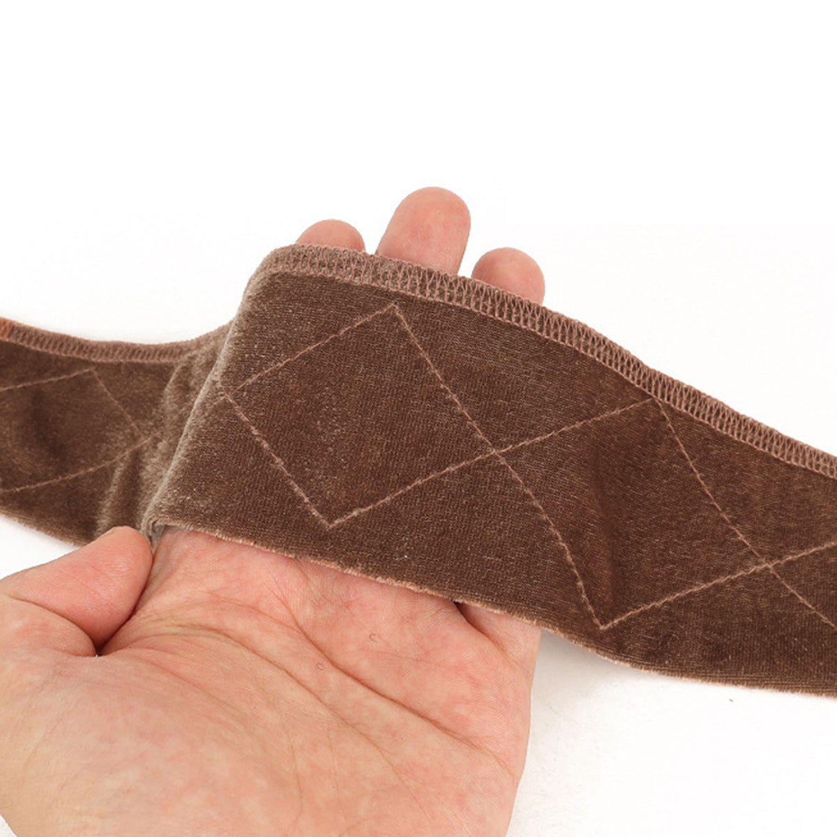 Velvet Headscarf Non-Slip Hairband Adjustable Velcro Strap