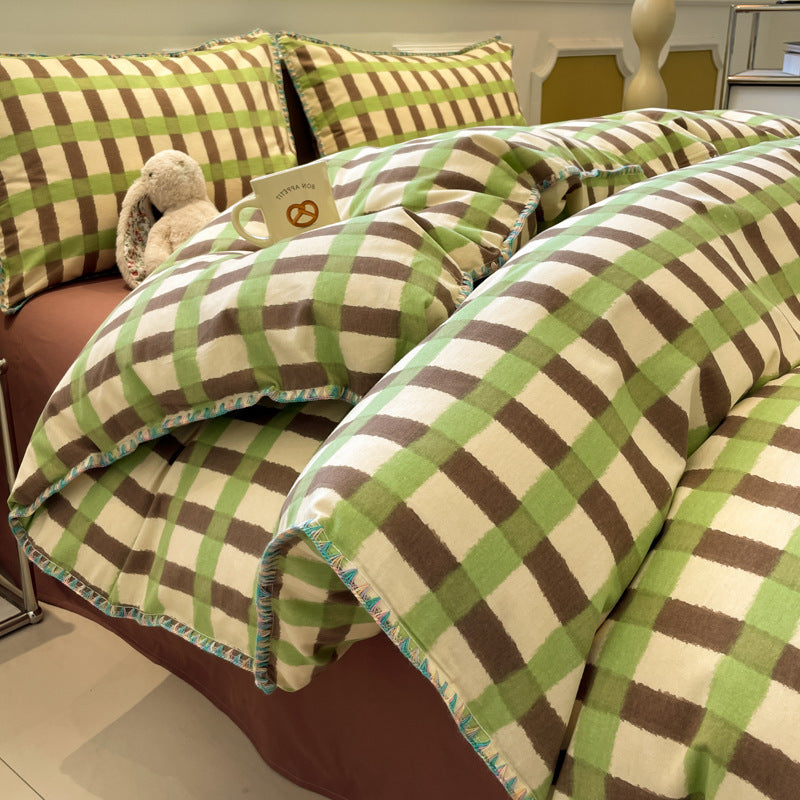 Thickened Cotton Duvet Cover Set for Fall and Winter - Modern & Minimalist