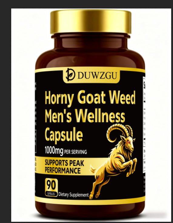 Epimedium Herbal Supplement Capsules - 90 Count Bottle