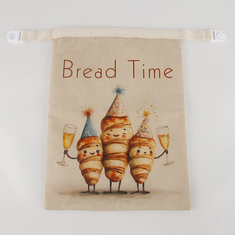 Reusable Beeswax Bread Bag Double Layer Eco-Friendly Storage Bag