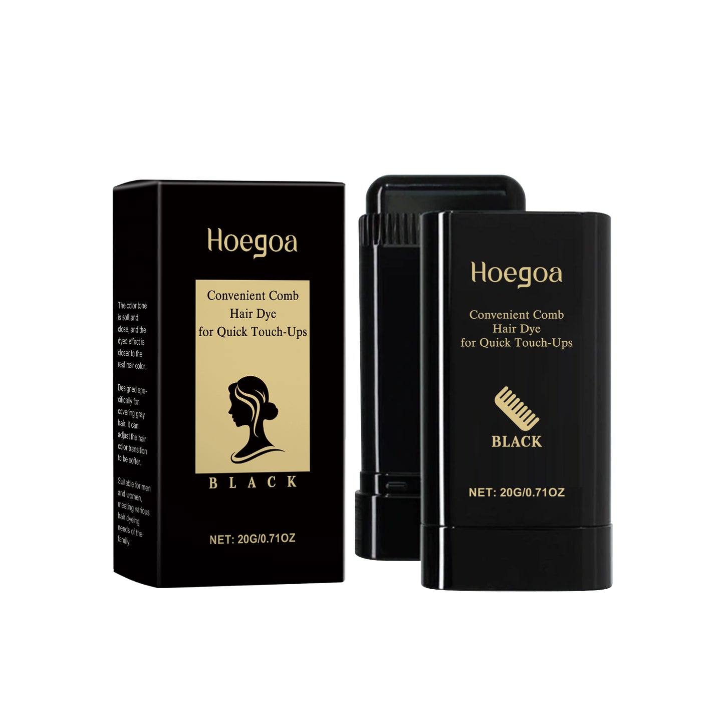 Temporary Hair Color Stick for Gray Root Touch Up - Gentle Pigmentation