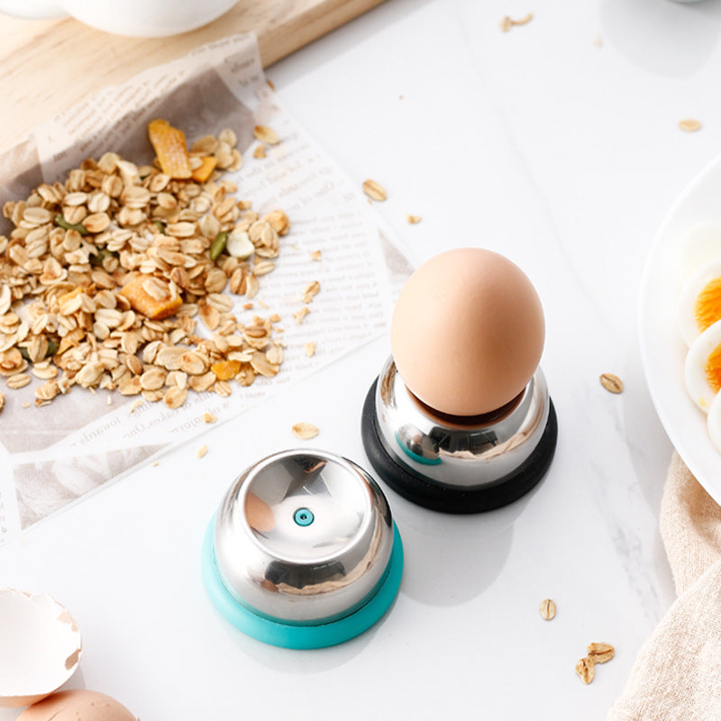 Stainless Steel Egg Maker with Plastic Base Kitchen Gadget - Multiple Colors