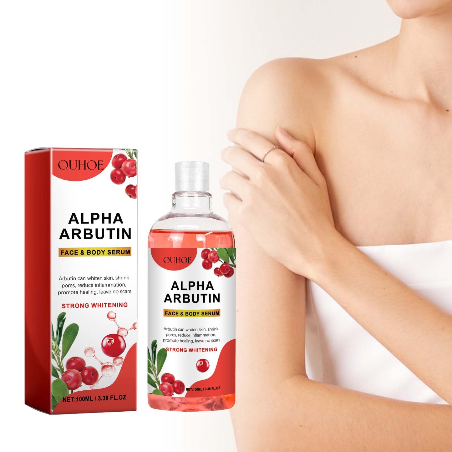 Alpha Arbutin Brightening Facial & Body Serum - Firming Skin Repair Essence