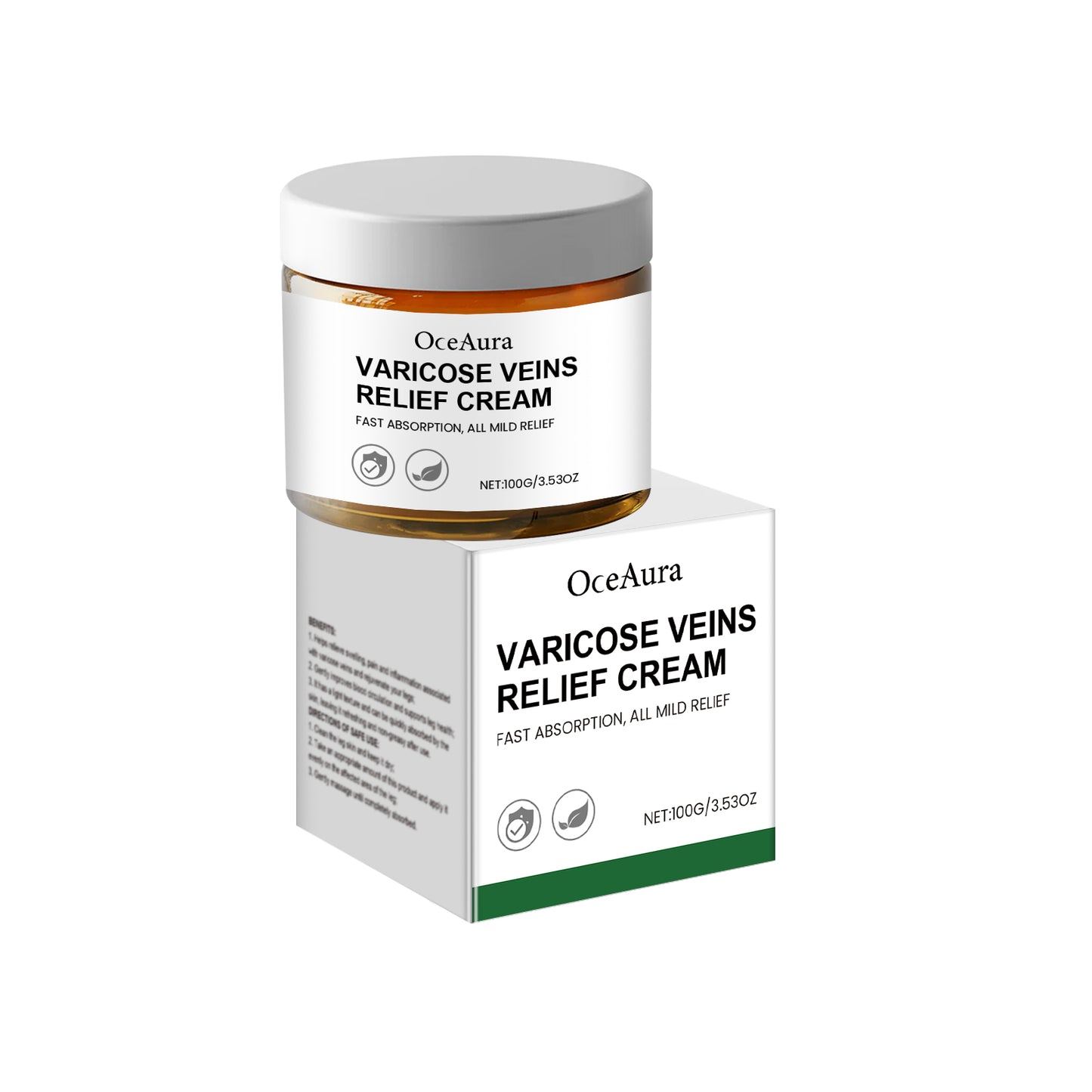Leg Care Cream for Discomfort Relief - Soothing Topical Massage Lotion