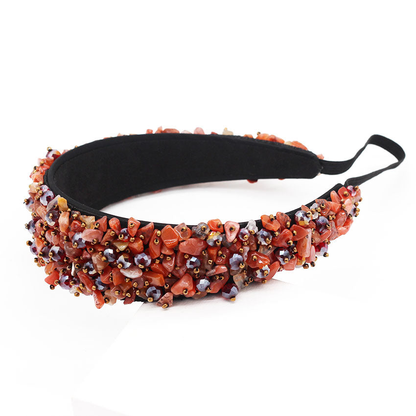 Plaid Artificial Leather Fashion Headband