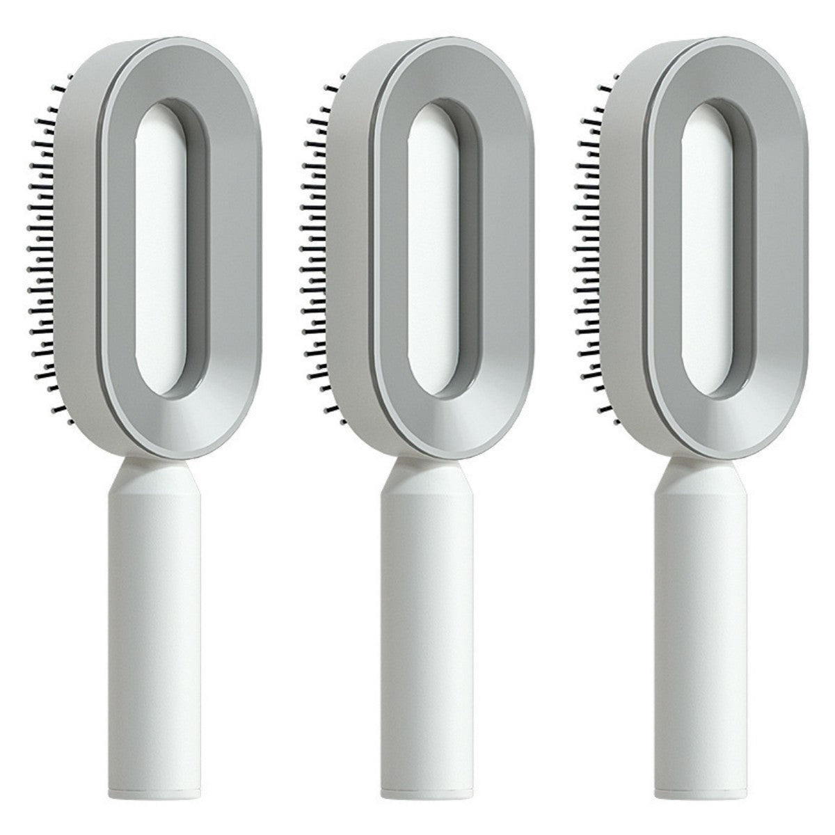 Self-Cleaning Hair Brush with 3D Air Cushion for Scalp Massage & Detangling