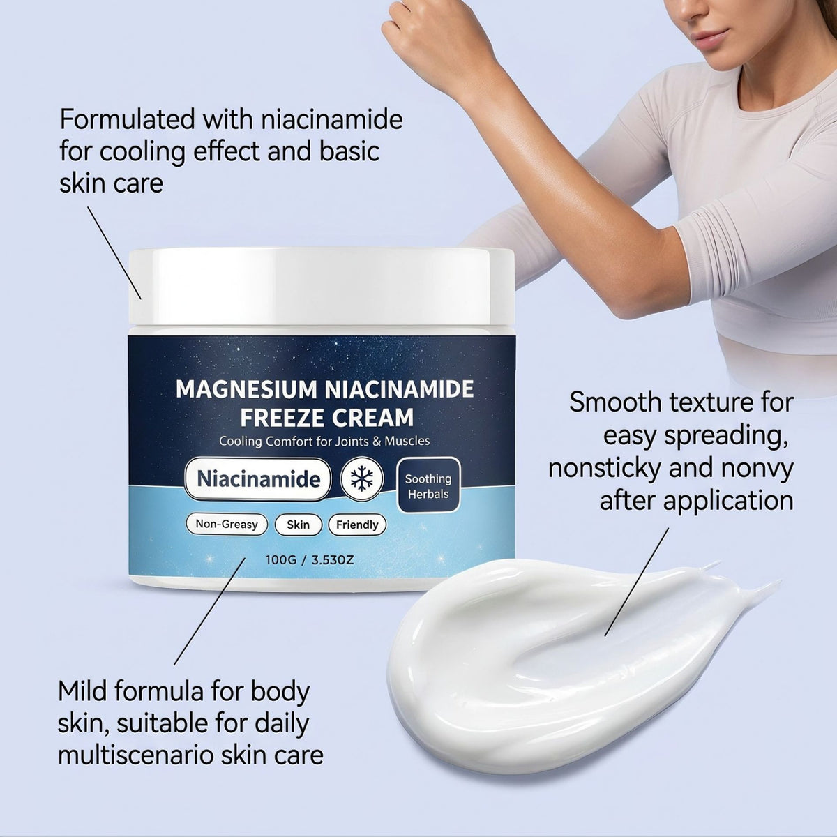 Cooling Body Care Cream 100g - Refreshing Skin Moisturizer for Body