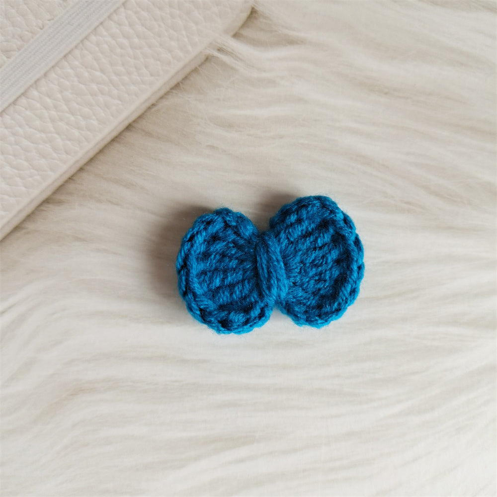 Wool Hair Bow Hairpin Handmade Hair Accessory for Women and Kids