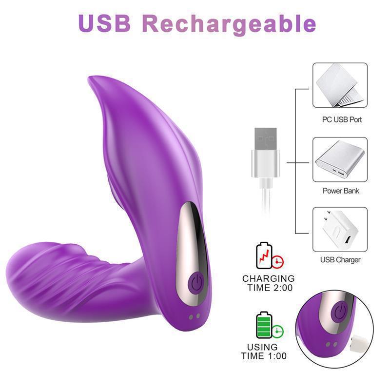 Wireless Remote Control Vibrating Heating Toy with USB Charging
