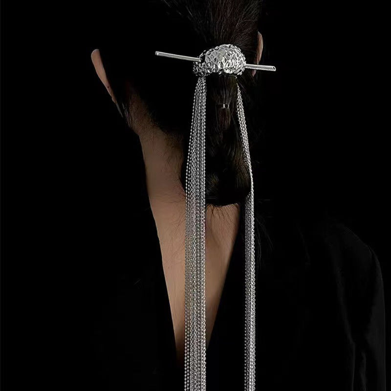 Trendy Ponytail Headband Hair Accessory with Moon Tassel & Light Designs