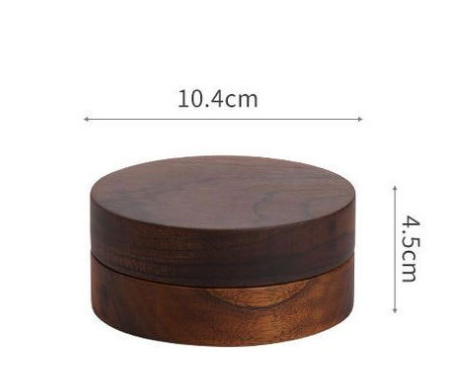 Unique Wooden Walnut Ashtray with Lid - Multiple Colors