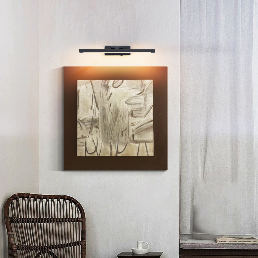 Battery Operated Picture Light with Remote - 16in Adjustable Art Light
