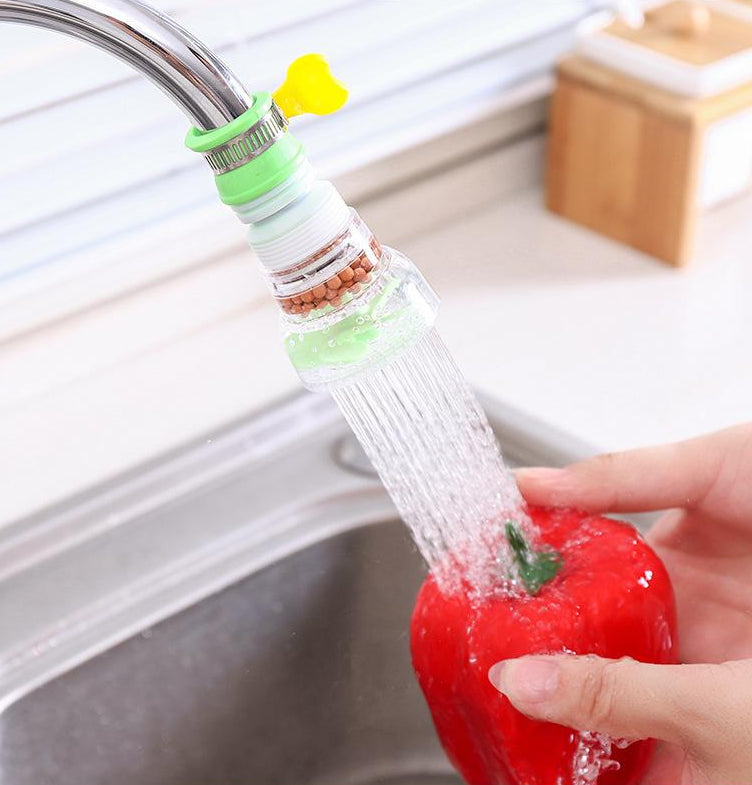 Adjustable Water Filter Shower Nozzle with Splash-Proof Sprayer for Tap Faucet