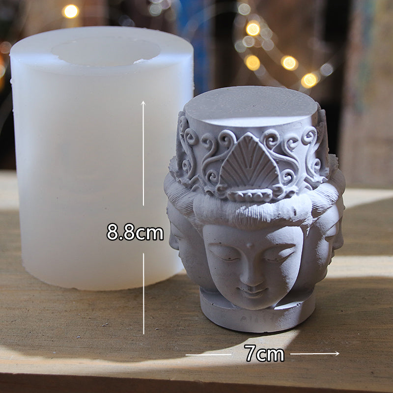 Guanyin Candle Mold Silicone Decorative Craft Tool for Home & Party