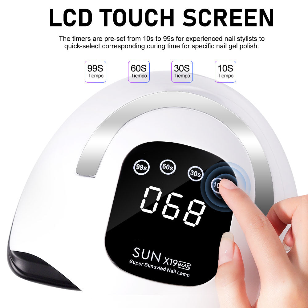 Professional UV LED Nail Lamp for Gel Polish - Fast-Curing 72-Bead Dryer