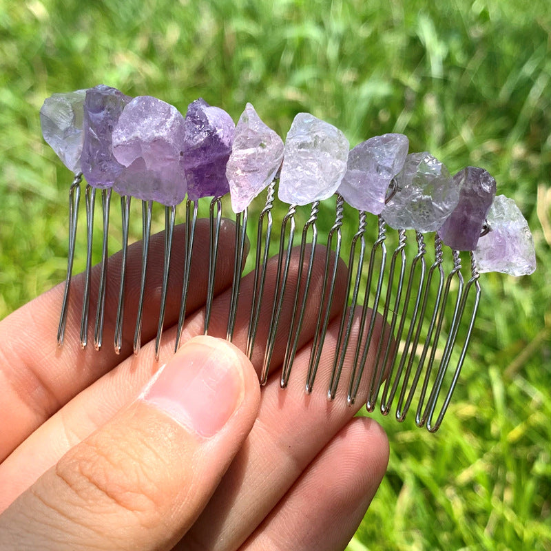 Natural Crystal Hair Comb 20 Teeth