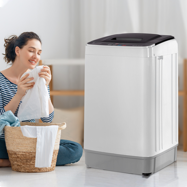 Full-Automatic Washing Machine Top Load Portable Compact Laundry