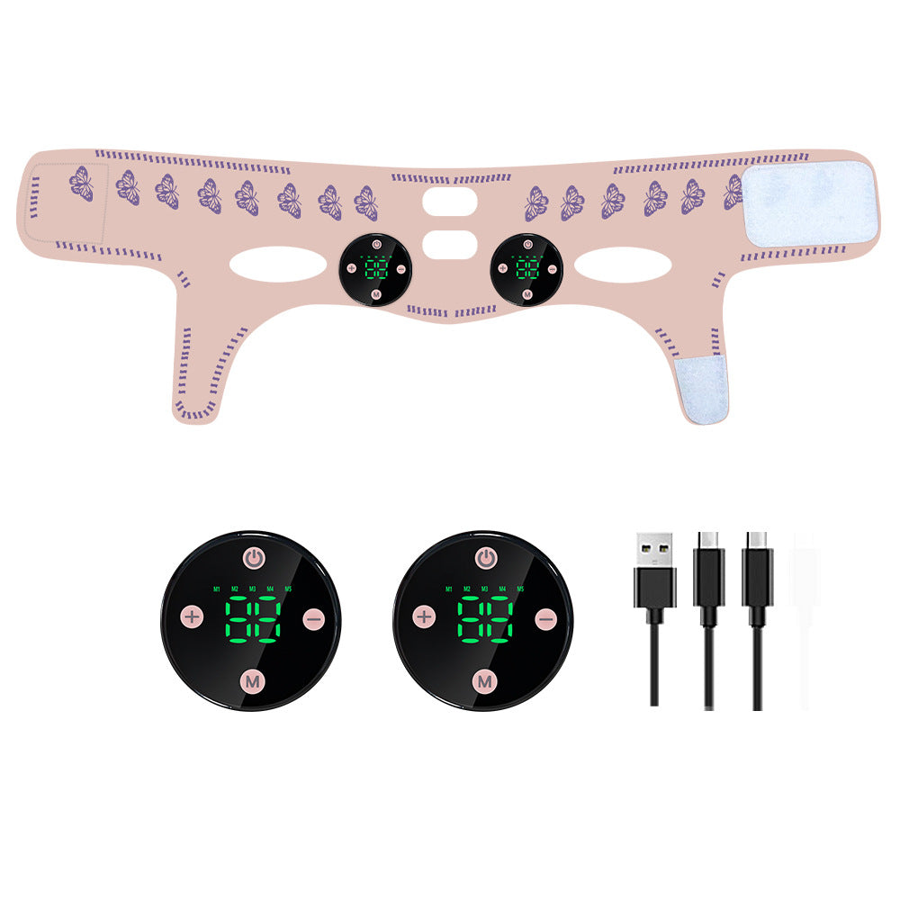 EMS Micro Current Face Massager Bandage - Low Frequency Pulse Beauty Instrument