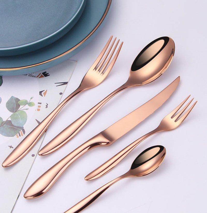 Luxury Vintage Kitchen Knife Set - Thickened Stainless Steel Cutlery