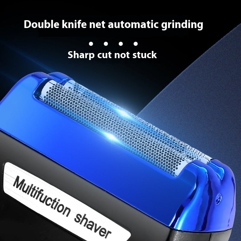 Three-in-One Electric Shaver with Nose Hair Trimmer