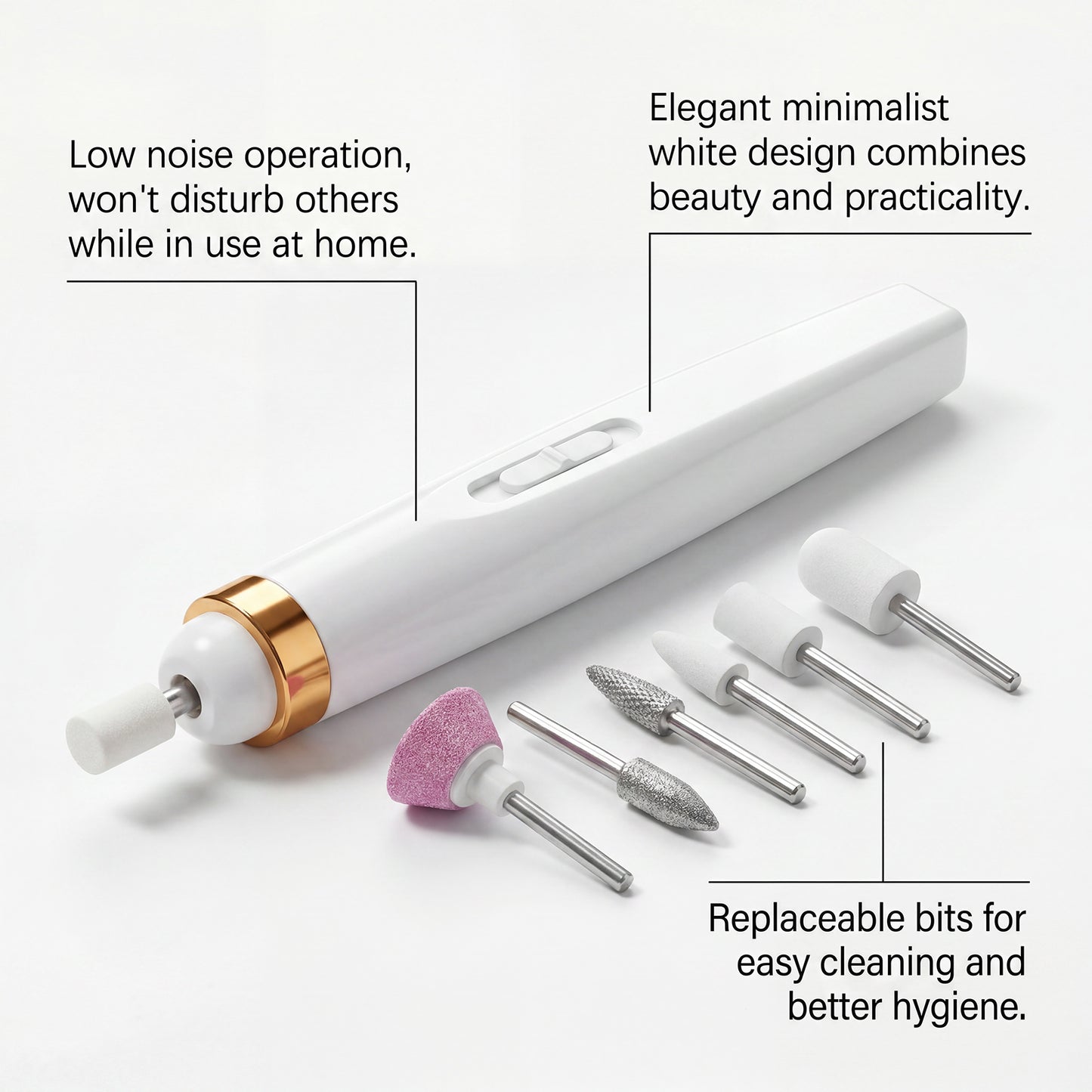 Electric Nail Polish Machine Pink Box Set - Nail Art & Care Tool