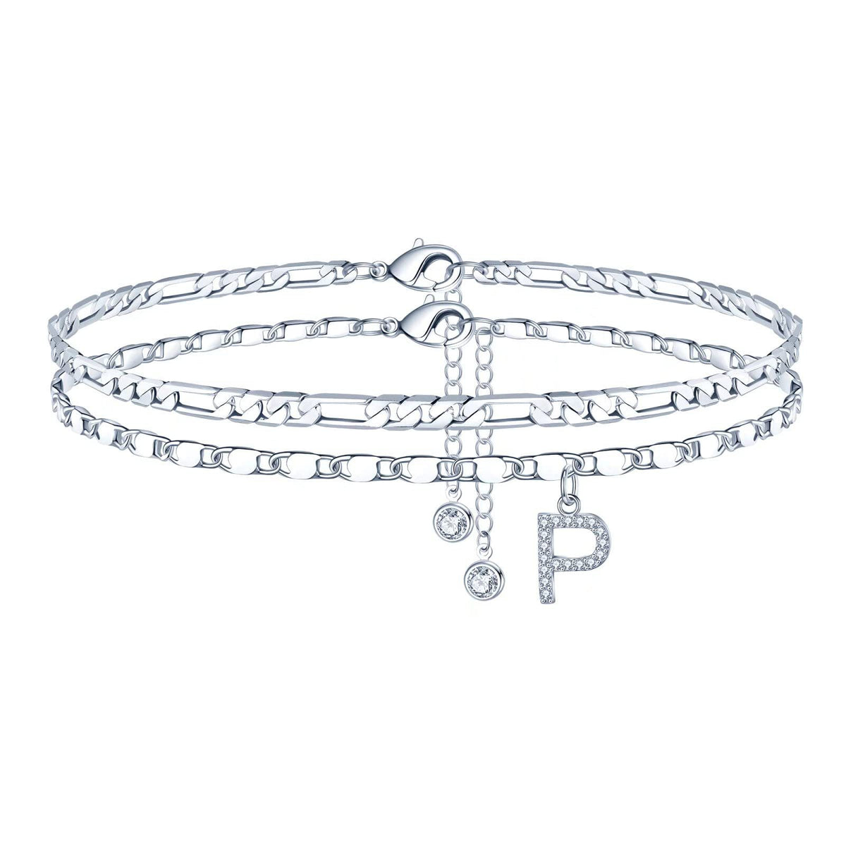 Simple Fashion Bead Double-circle Anklet