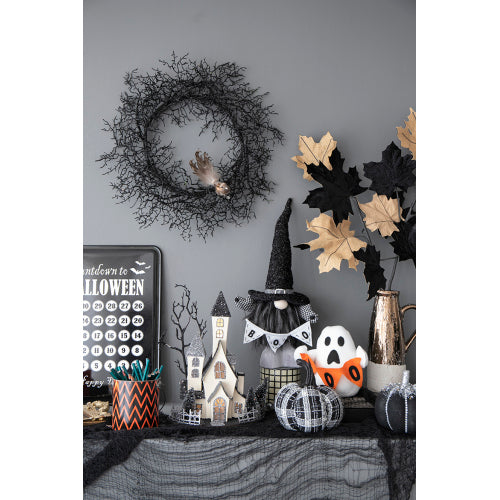 Lighted Haunted House Tabletop Decor - Halloween Decoration, 10x8.3x13.5"