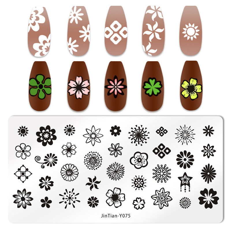 Nail Stamping Plate - Japanese Print Design