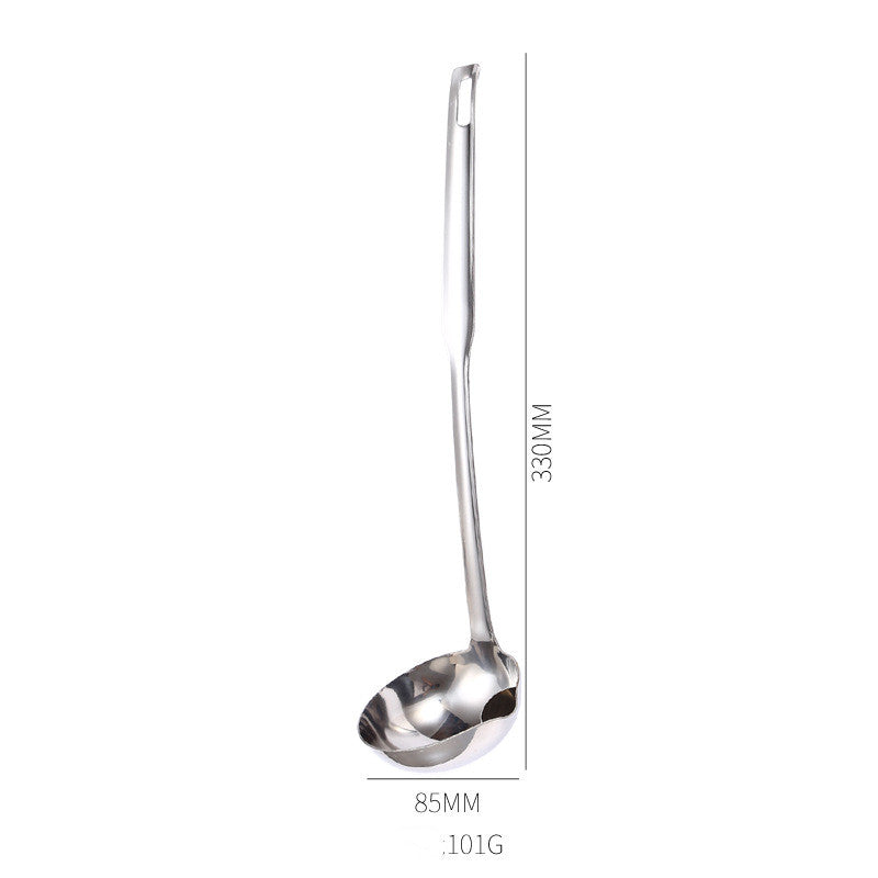 Stainless Steel Oil Filtering Spoon Kitchen Utensil - Silver & Gold Variants