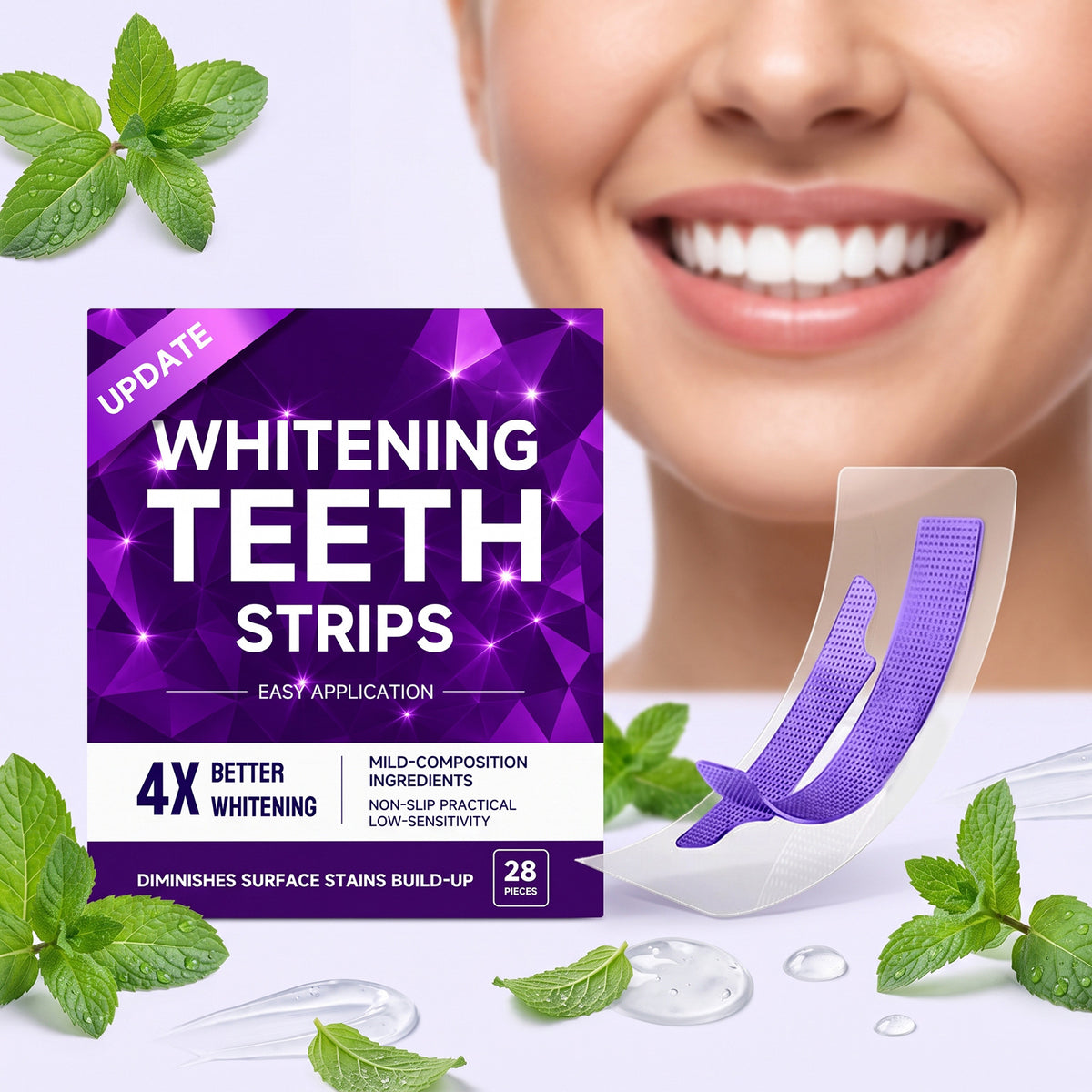 Purple Strips with Mint Flavor - 28 Pieces