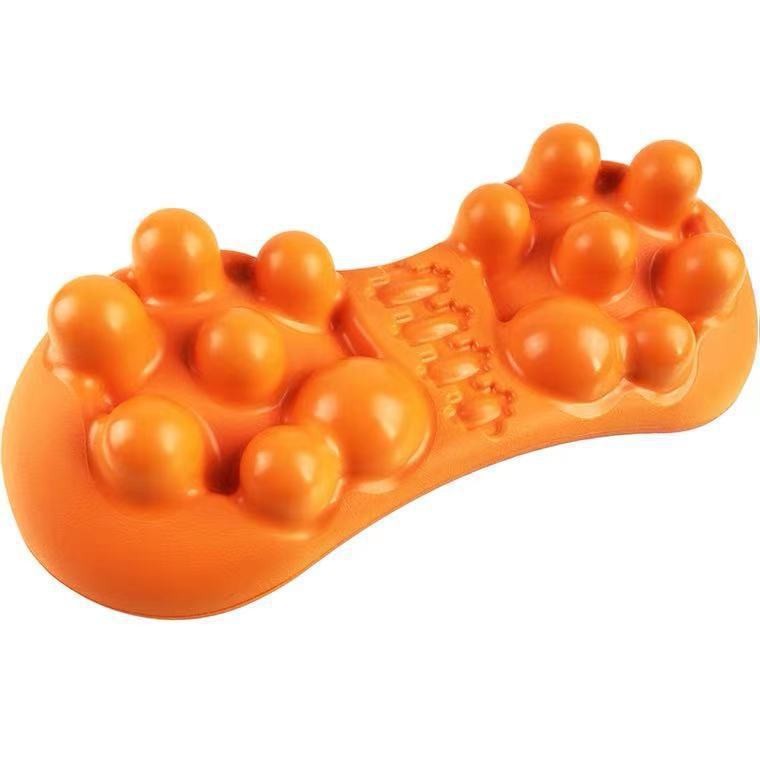 EVA Foam Cervical Spine Massage Pillow for Neck Relief - Orange