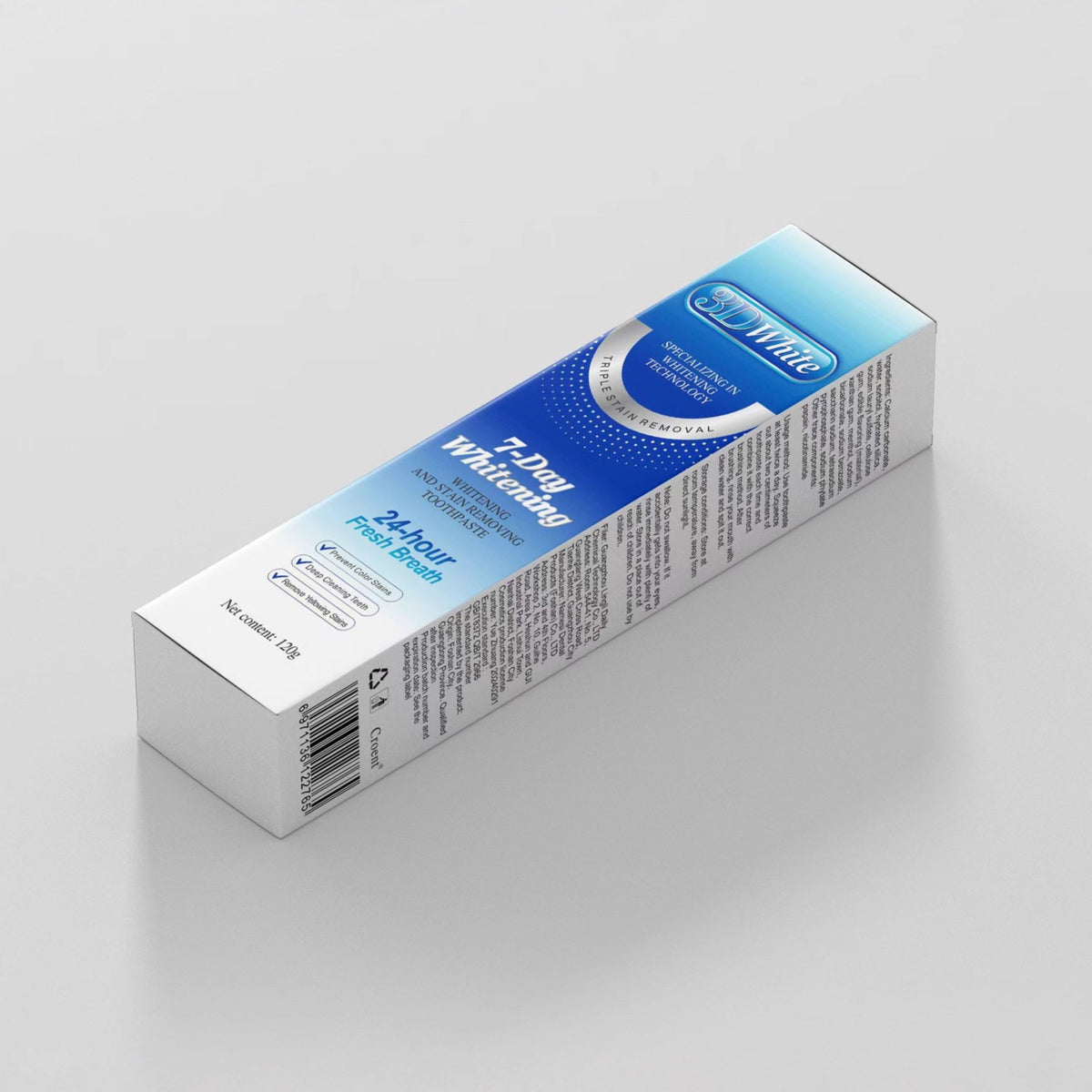 3D White Toothpaste, 120g