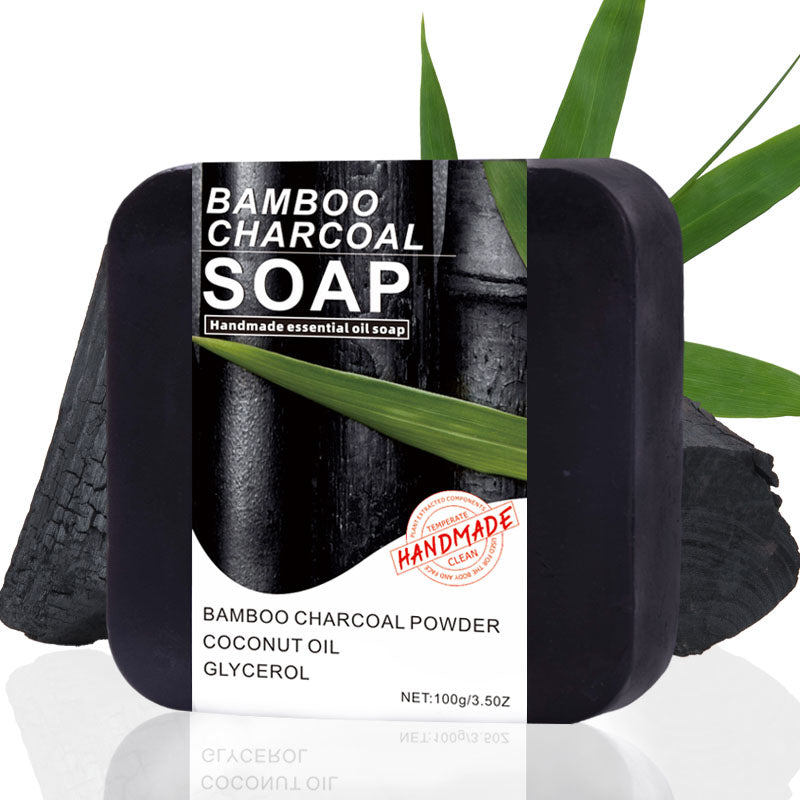 Bamboo Charcoal Essential Oil Soap for Body Care - 100g