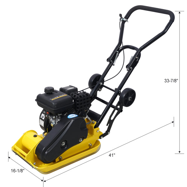 2.5HP Flatbed Concrete Compactor 79.7cc Gas Power Paver for Construction