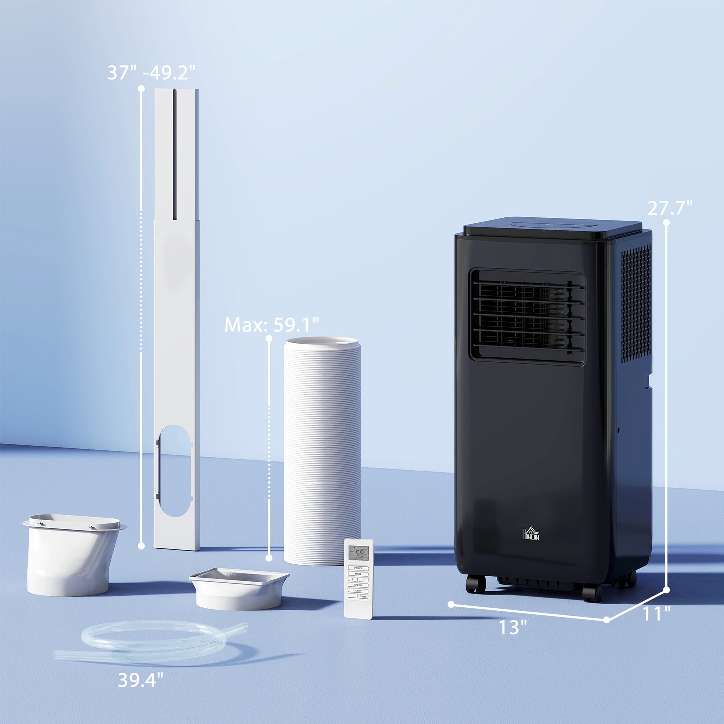 10,000 BTU Portable Air Conditioner for 440 sq.ft. with Dehumidifier & Sleep Mode