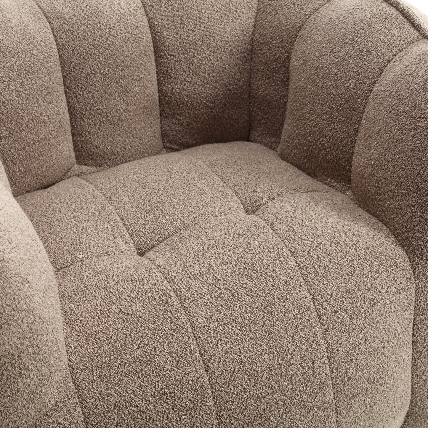 Coffee Soft Bean Bag Chair with Foam Filling - Comfortable Lazy Sofa