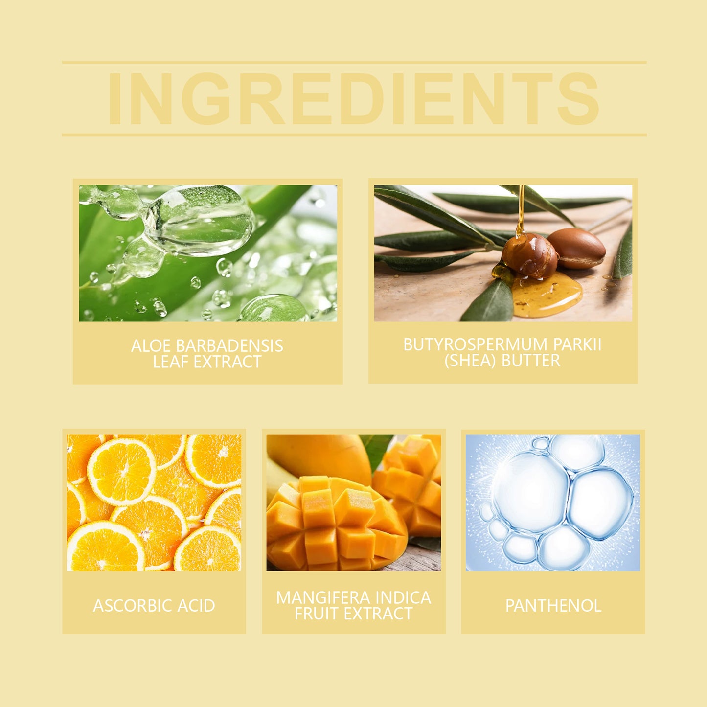 Moisturizing Body Cream with Shea Butter and Aloe Vera - 100g