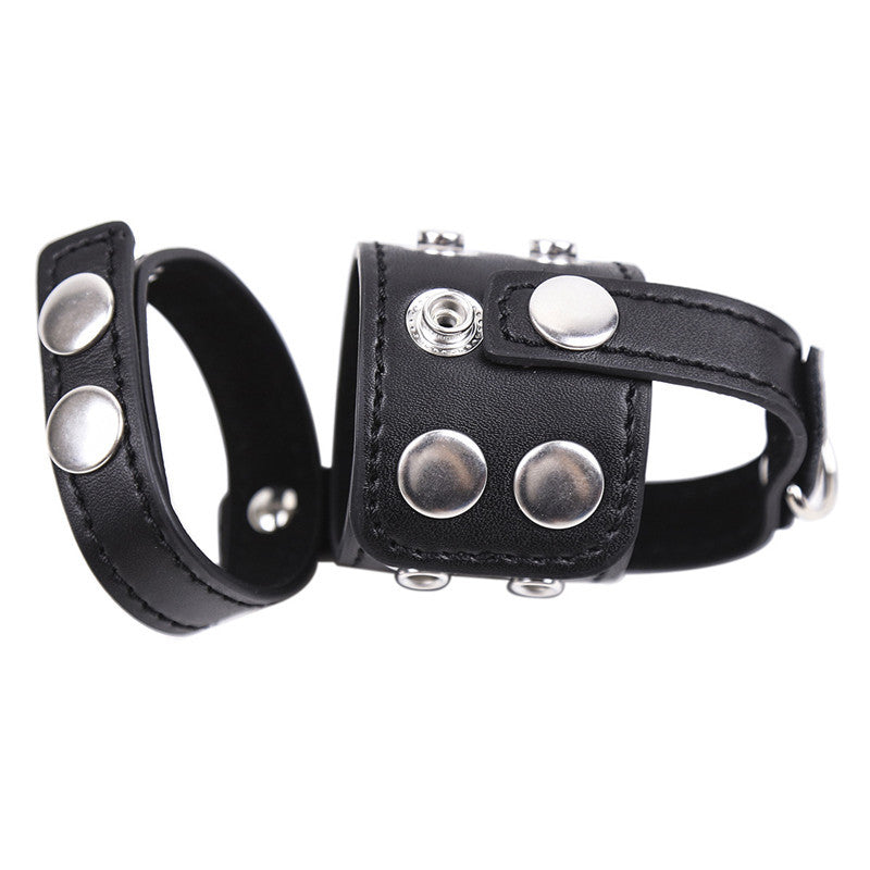 Adult Bondage Shrink Extension Set for Men Black - Erotic Sex Toy