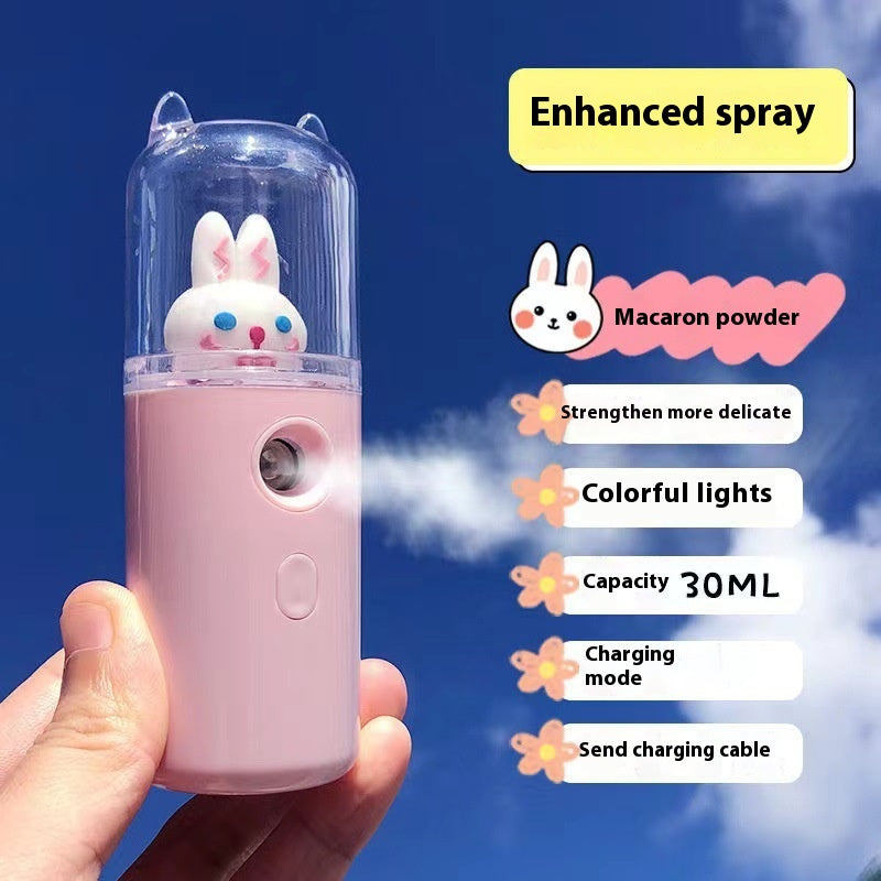 Cute Rabbit Water Replenishing Humidifier - Handheld USB Refillable Diffuser